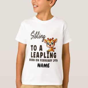 Camiseta Irmão para aniversário de salto no ano Leaping Bab