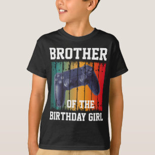 Camiseta irmão personalizado da videogamadora
