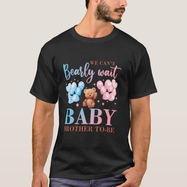 Camiseta Irmão, podemos esperar a família do urso Chá de fr (Frente)