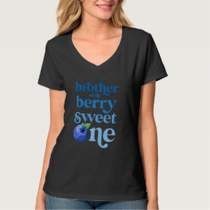 Camiseta Irmão Primeiro Aniversário Berry Sweet Um Aroma 1