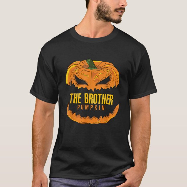 Camiseta Irmão Pumpkin Correspondente Grupo Familiar Hallow (Frente)