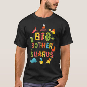 Camiseta Irmão Saurus BIrthday Dinossaur Roupa Irmão 1