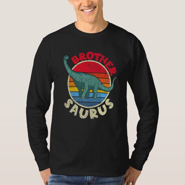 Camiseta Irmão Saurus I Brachiosaurus Diplodocumentus I Fam (Frente)