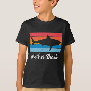 Camiseta Irmão Shark Simple Shark Cutout Retro