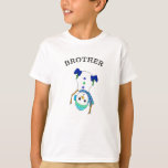 Camiseta Irmão Snowman Cute White Christmas<br><div class="desc">Bonito bonitão,  camisa de Natal do irmão.</div>