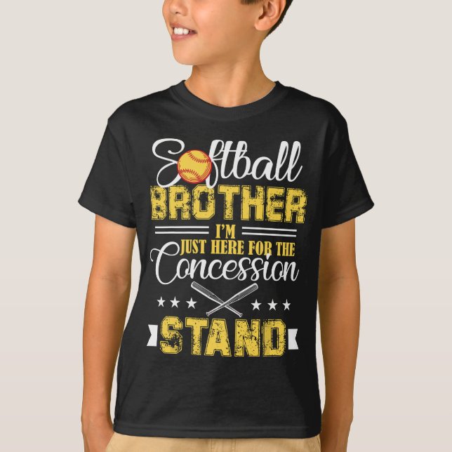 Camiseta Irmão Softball Estou aqui para a concessão (Frente)