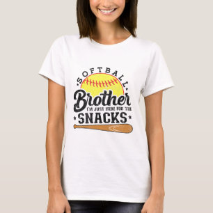 Camiseta Irmão Softll Estou Aqui Apenas Para Os Lanches Eng