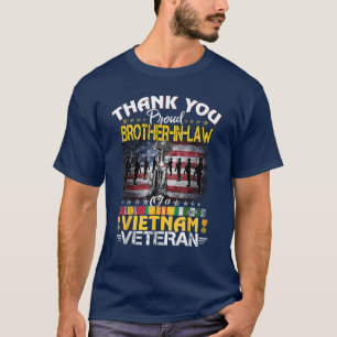 Camiseta Irmão-sogro orgulhoso de um Veterano Vietnã