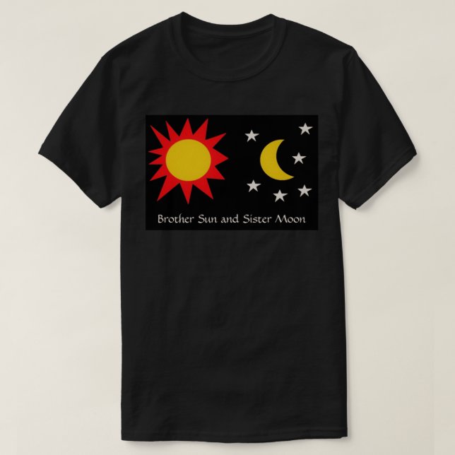 CAMISETA IRMÃO SUN IRMÃ MOON (Frente do Design)