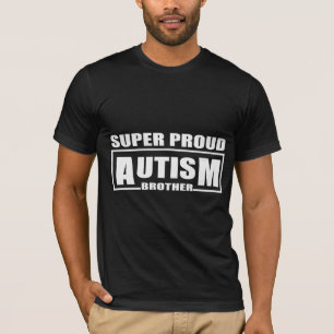 Camiseta irmão super orgulhoso do autismo