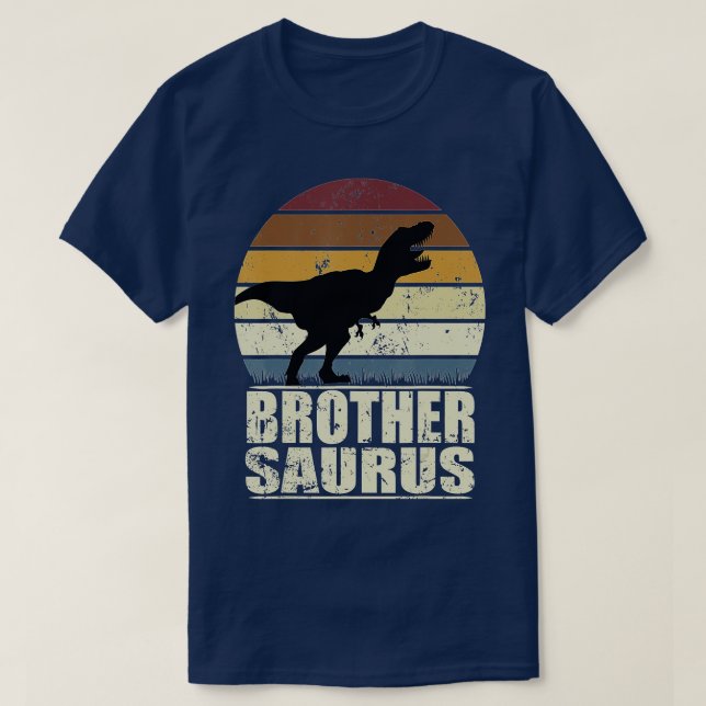 Camiseta Irmão Surus Rex Dinossaur Irmão Dino Irmão Sa (Frente do Design)