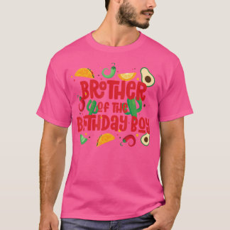 Camiseta Irmão Taco Twosday Fiesta Taco Aniversário Tema Bo