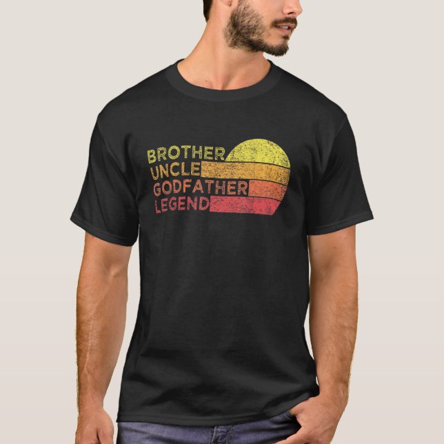 Camiseta Irmão Tio Goddad Legenda Para Tio Favorito (Frente)