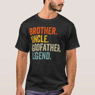 Camiseta Irmão Tio Padrinho Lenda Diversão Melhor Divertido