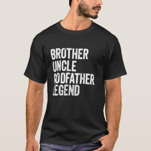 Camiseta Irmão Tio Padrinho Lenda Diversão Melhor Divertido