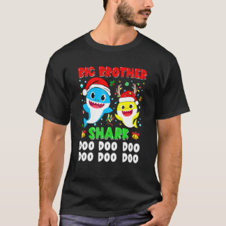 Camiseta Irmão Tubarão Natal Doo Doo Família Matchin