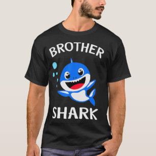 Camiseta Irmão Tubarão Presente Fofo-Bebê Família Desig