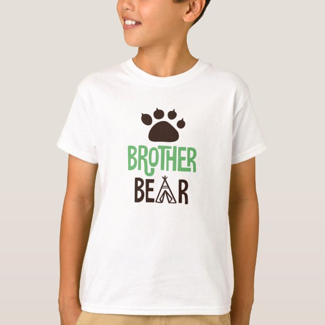 Camiseta Irmão Urso com Impressão de Garra do Urso (Frente)