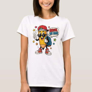 Camiseta Irmão, Voltamos - Mascote Lápis de Volta às Aulas