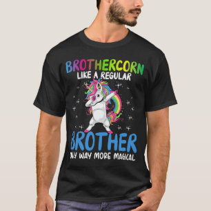Camiseta Irmãocorn Mais Mágico Dabbing Unicórnio Irmão