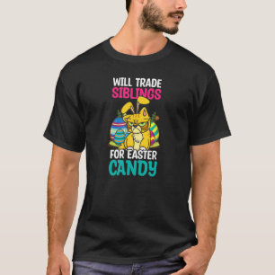 Camiseta Irmãos Comerciais Para Gato De Páscoa Páscoa