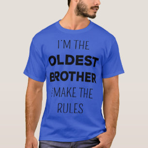 Camiseta Irmãos Correspondentes Irmão Mais Velho Eu Faço As