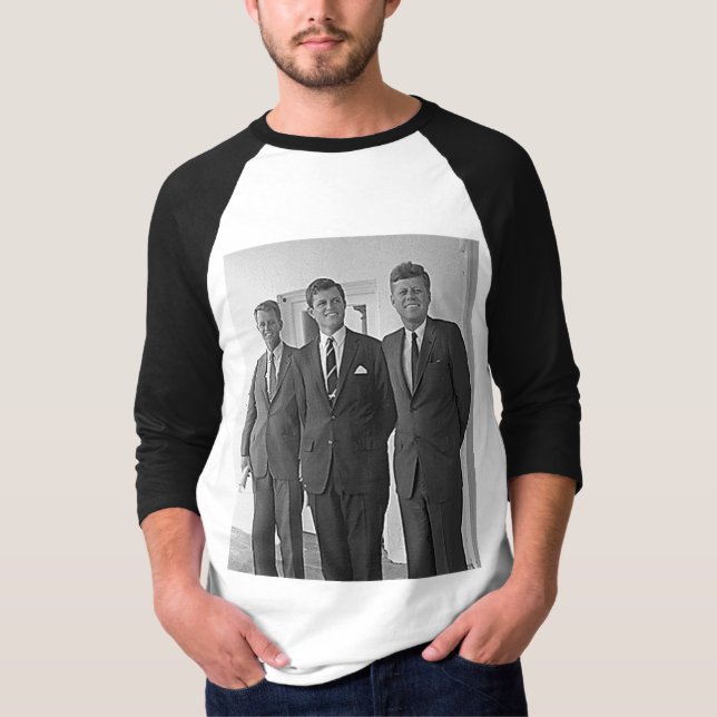 Camiseta Irmãos de Kennedy, John, Ted, Robert (Frente)