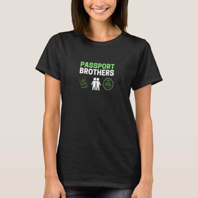 Camiseta Irmãos de Passaporte Verde (Frente)