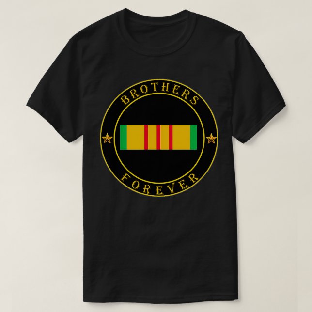 Camiseta Irmãos para sempre veteranos do agente laranja Vie (Frente do Design)