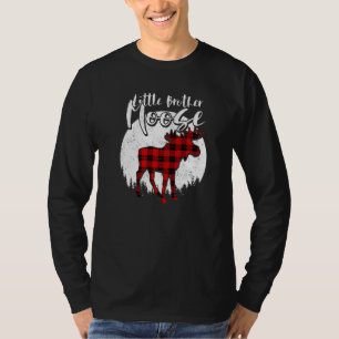 Camiseta Irmãozinho Alce Xadrez Vermelho Búfalo Combinando