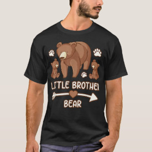 Camiseta irmãozinho urso 2 camiseta, irmãozinho b