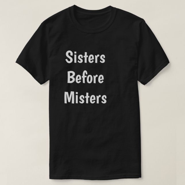 Camiseta Irmãs Antes de Mistos (Frente do Design)