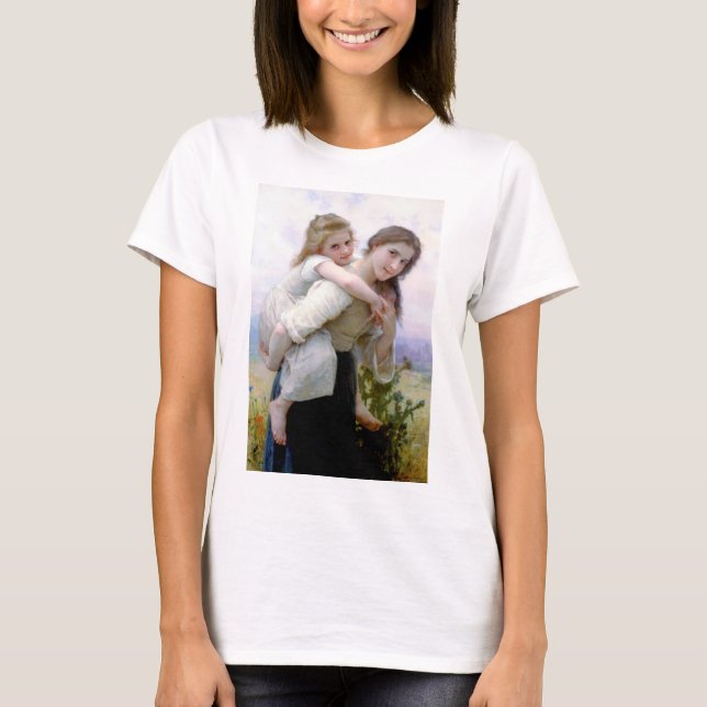 Camiseta Irmãs, Bouguereau (Frente)