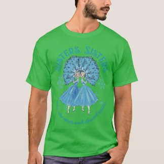 Camiseta Irmãs Devotas Natal Branco Feliz Natal Floco de Ne