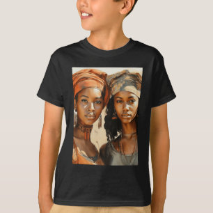 Camiseta Irmãs Do Sol - Duas Mulheres Africanas Que Se Enco