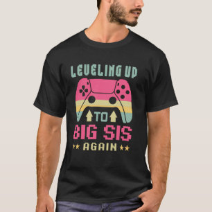 Camiseta Irmãs Mais Velhas Engraçadas Nivel Cute de Irmã M
