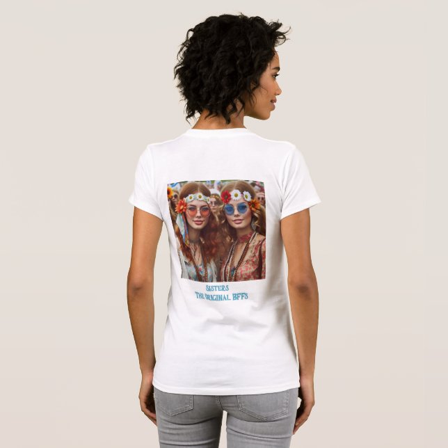 Camiseta Irmãs os BFFs originais (Parte Traseira Completa)