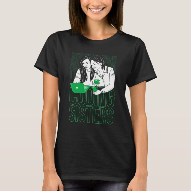 Camiseta Irmãs Programadoras Engenheira de Software Desenvo (Frente)