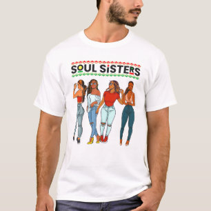 Camiseta Irmãs Rainhas do Sul Negras Mãe Melanina Mulheres
