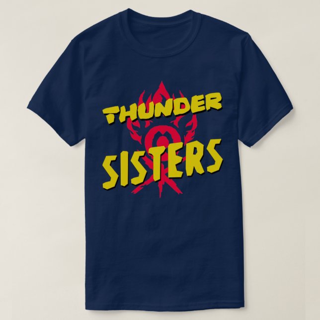 Camiseta Irmãs Thunder das Cruzes Uma Nova Idade (Frente do Design)