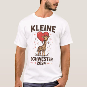 Camiseta Irmãzinha 2024 Design de Irmã Girafa Fofa_1