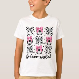 Camiseta Irmãzinha Bebê Coquete Arco de Futebol Futebol Fof