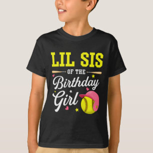 Camiseta Irmãzinha Da Garota Do Aniversário Jogadora De Sof