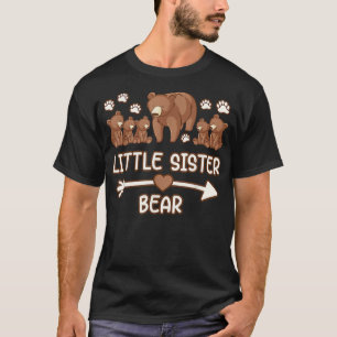 Camiseta irmãzinha urso 5, filhote, irmã mais nova, urso ts