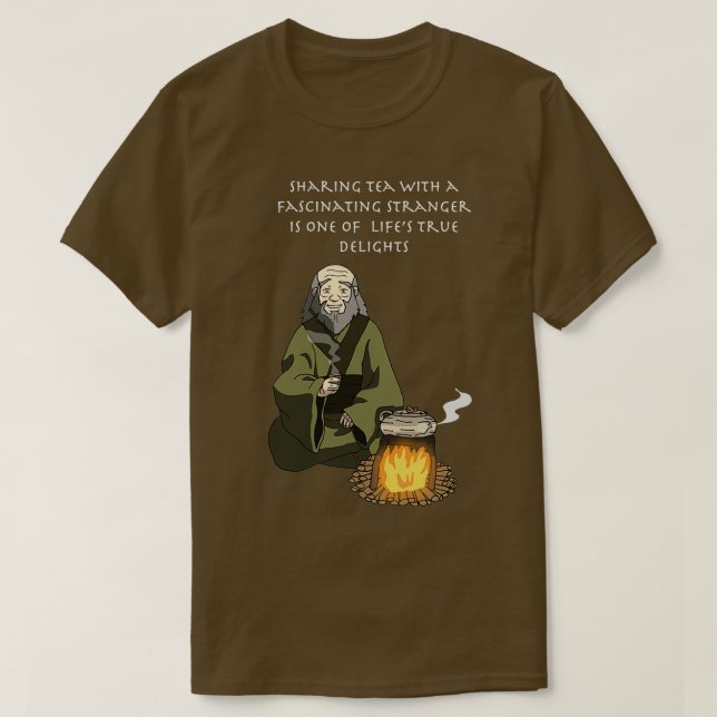 Camiseta Iroh Tea with a Stranger (Frente do Design)