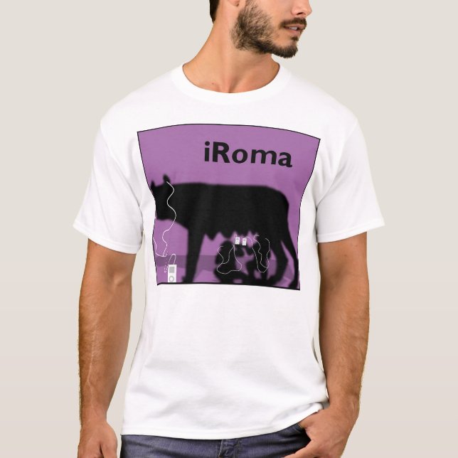 Camiseta iRoma (roxo) (Frente)