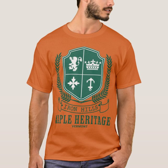 Camiseta Iron Hills Maple Heritage Vermont (Frente)