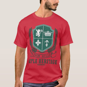 Camiseta Iron Hills Maple Heritage Vermont engraçado