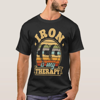 Camiseta Iron is My Therapy  Bodybuilding Gym   1