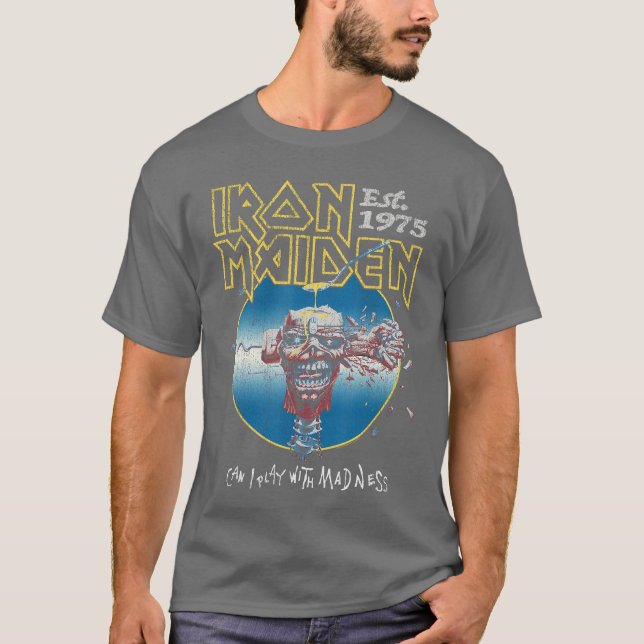Camiseta Iron Maiden Can I Play with Madness (Frente)